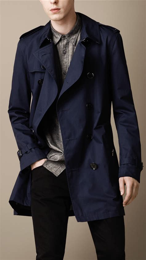 burberry trench coat mens short|Burberry trench coat men's navy.